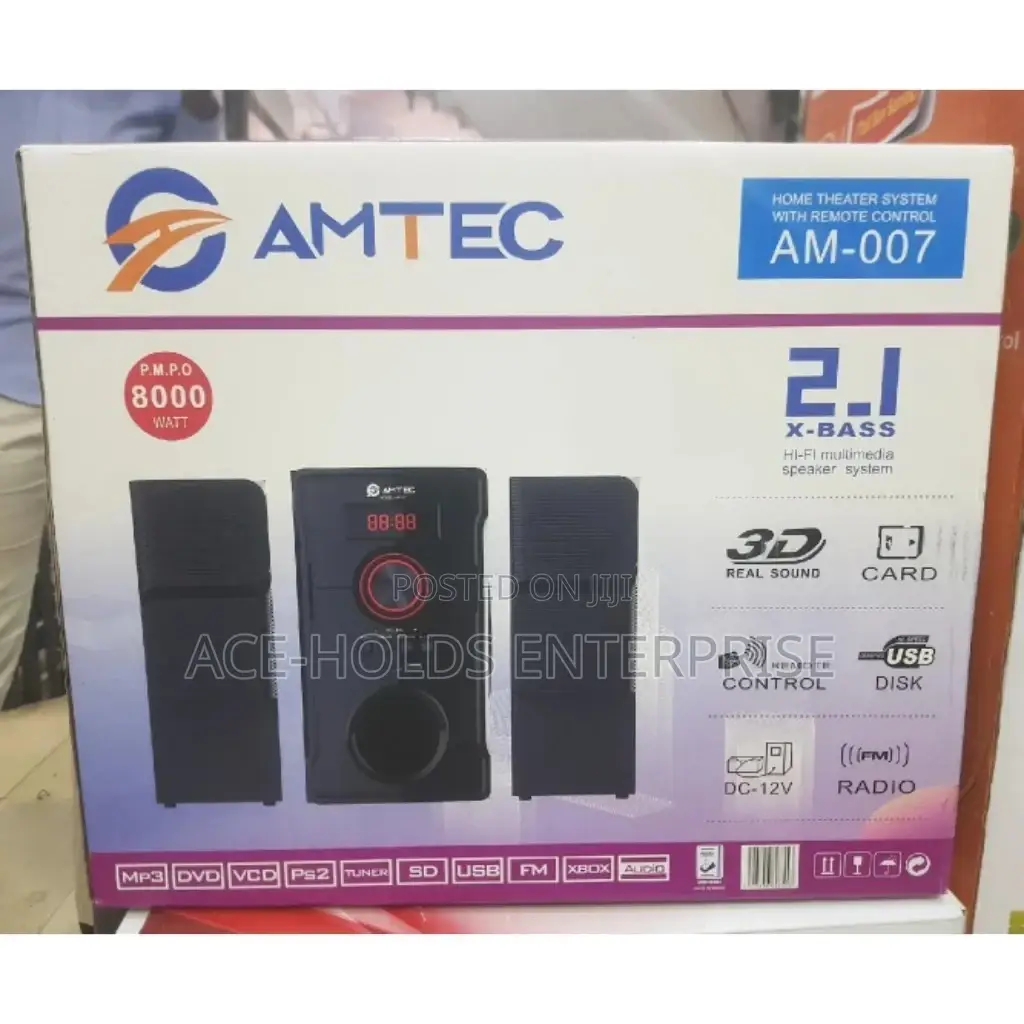 2.1ch 10000 Watts Amtec AM-007 Sound System Subwoofer