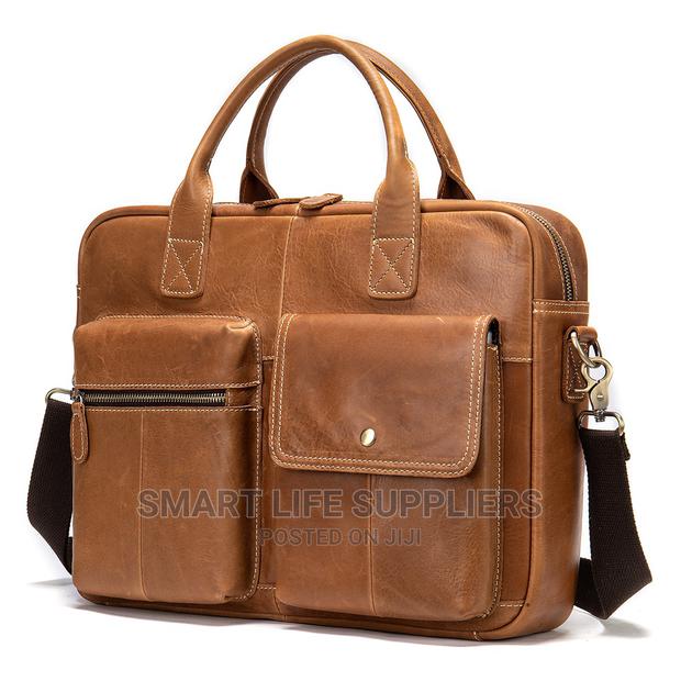 Crossbody Men Leather Laptop Bag #7212