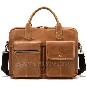 Crossbody Men Leather Laptop Bag #7212