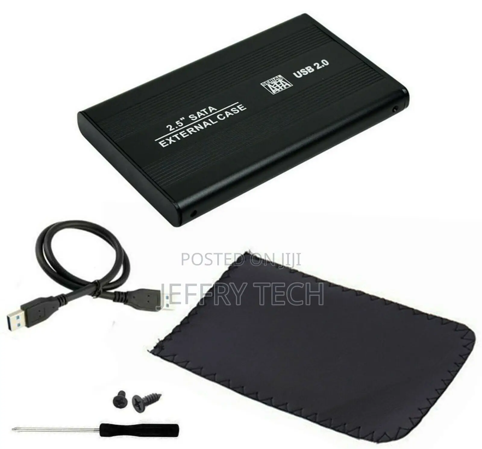 2.5" Hard Drive SATA USB 2.0 Caddy Enclosure Aluminium Case