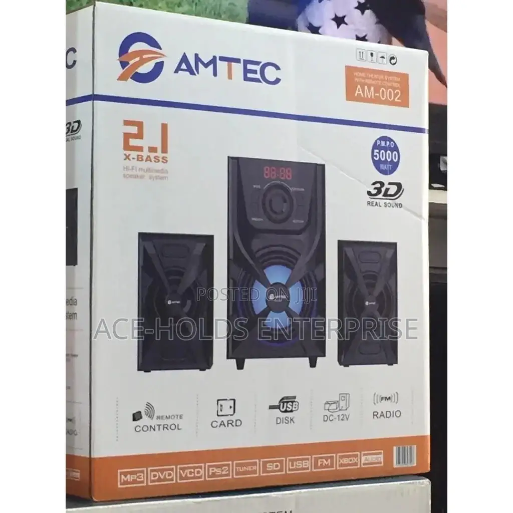 5000 Watts 2.1ch Amtec AM-002 Woofer Sound System