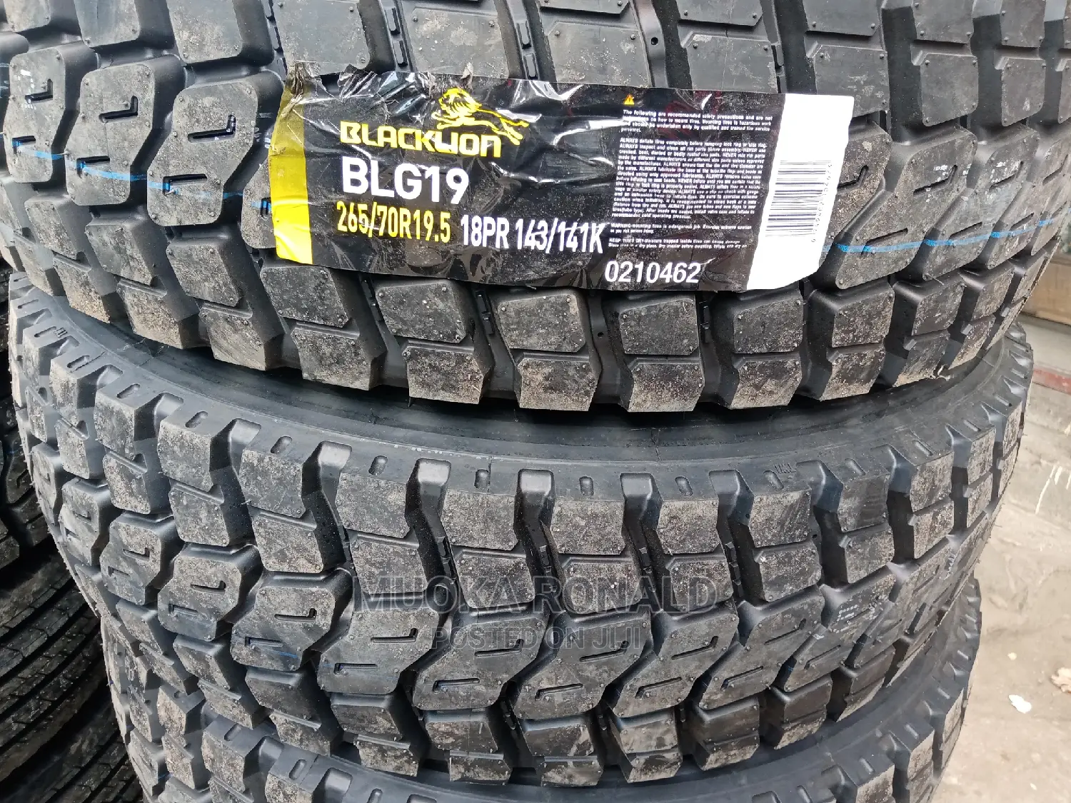 265/70r19.5 Blacklion Tyre 18pr