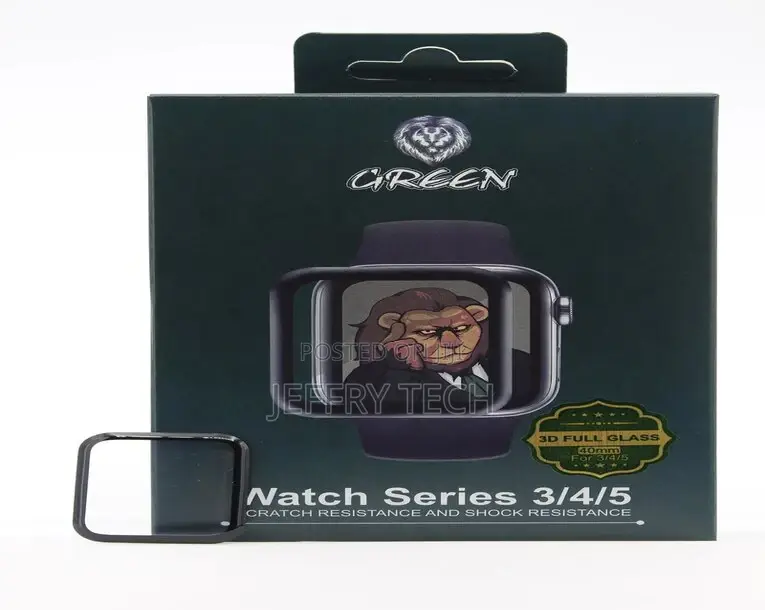 Series 4/5 GREEN 3D Full Tempered Glass