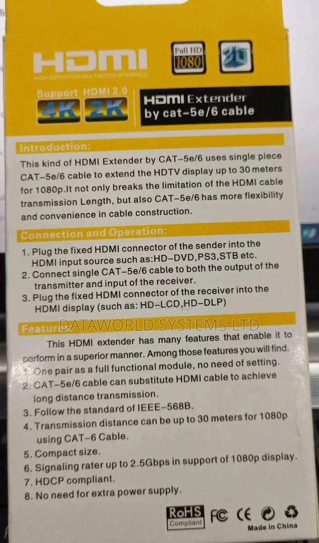 HDMI-UTP Extender 30m - thumbnail 2