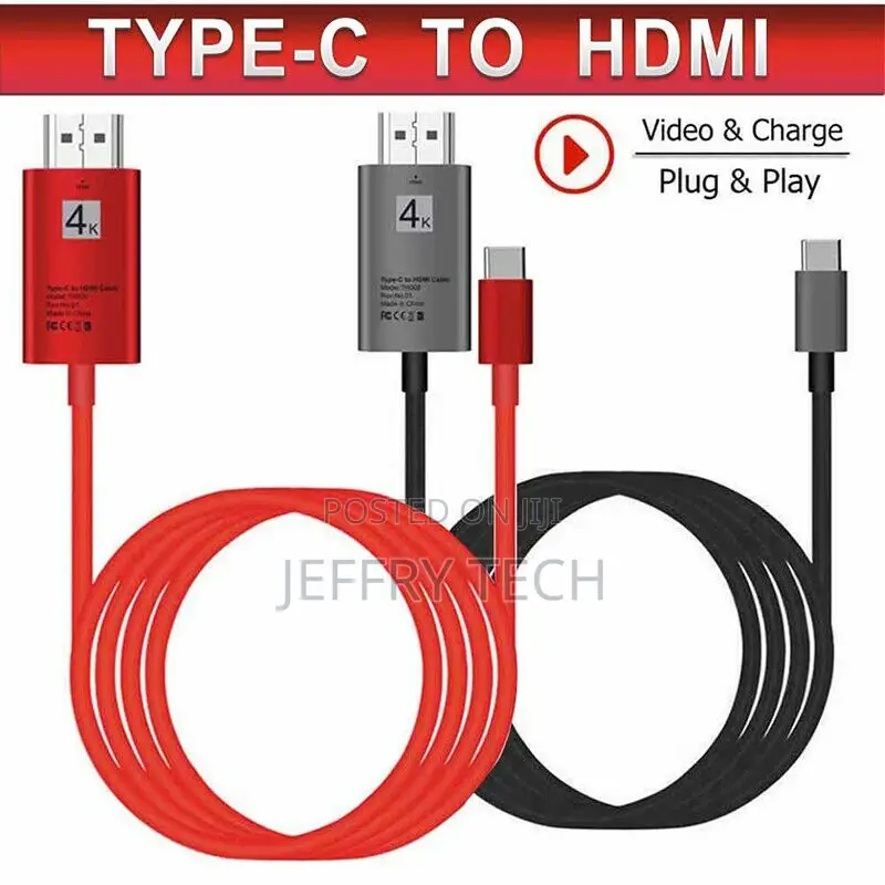 4K HD USB Type C to HDMI HDTV TV Cable Converter for Macbook