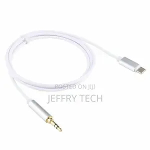 1m Type-C Male to 3.5mm Male Audio Jack AUX Cable Adaptor Fo