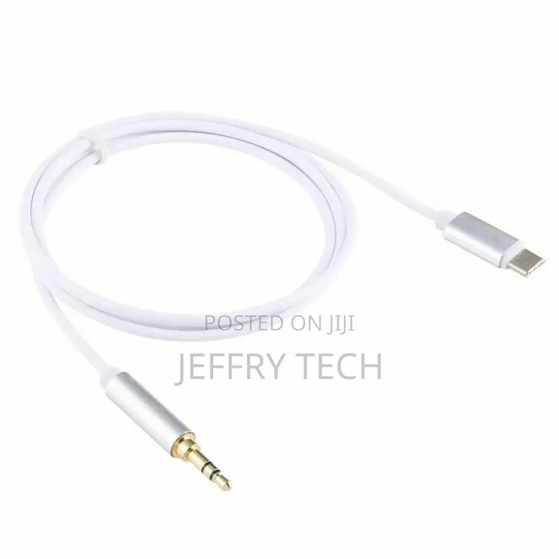 1m Type-C Male to 3.5mm Male Audio Jack AUX Cable Adaptor Fo