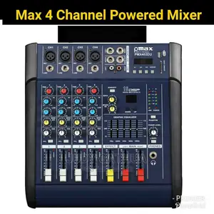Max 4 Chanel Mixer Powered