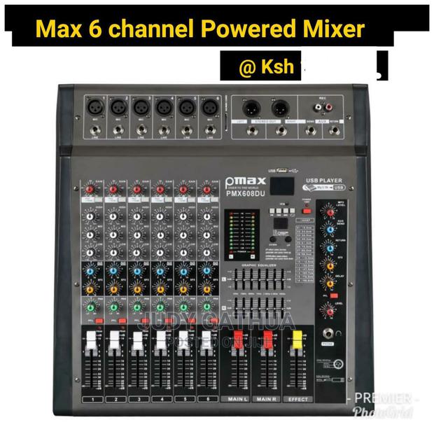 Max 6 Chanel Mixer Powered