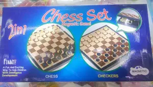 2in1 Chess Checkers/Draught Family Kids Board Games.