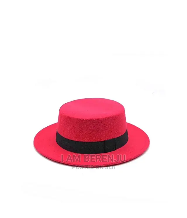 Wide Brim Flat Top Jazz Hat