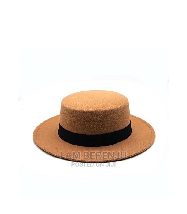 Wide Brim Flat Top Jazz Hat - thumbnail 6