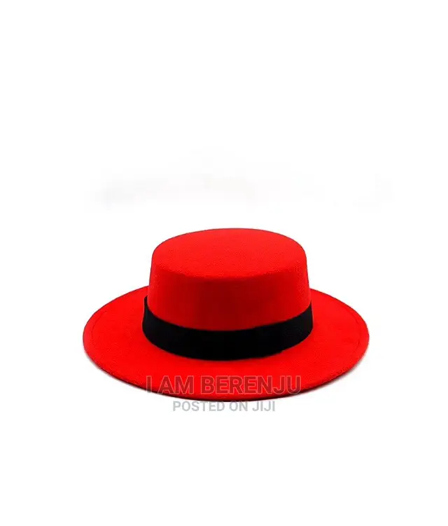 Wide Brim Flat Top Jazz Hat