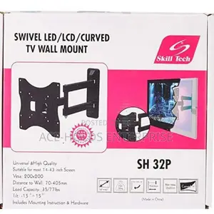 (14-42)Skill Tech Swivel Led/Lcd /Curved Tv Wall Mount Sh32p