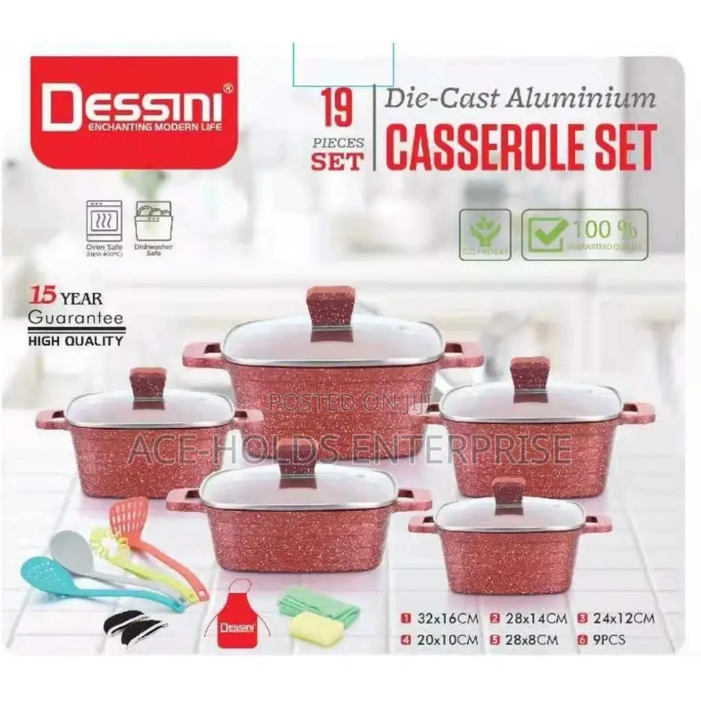 Dessini 19 Pieces Casserole Set