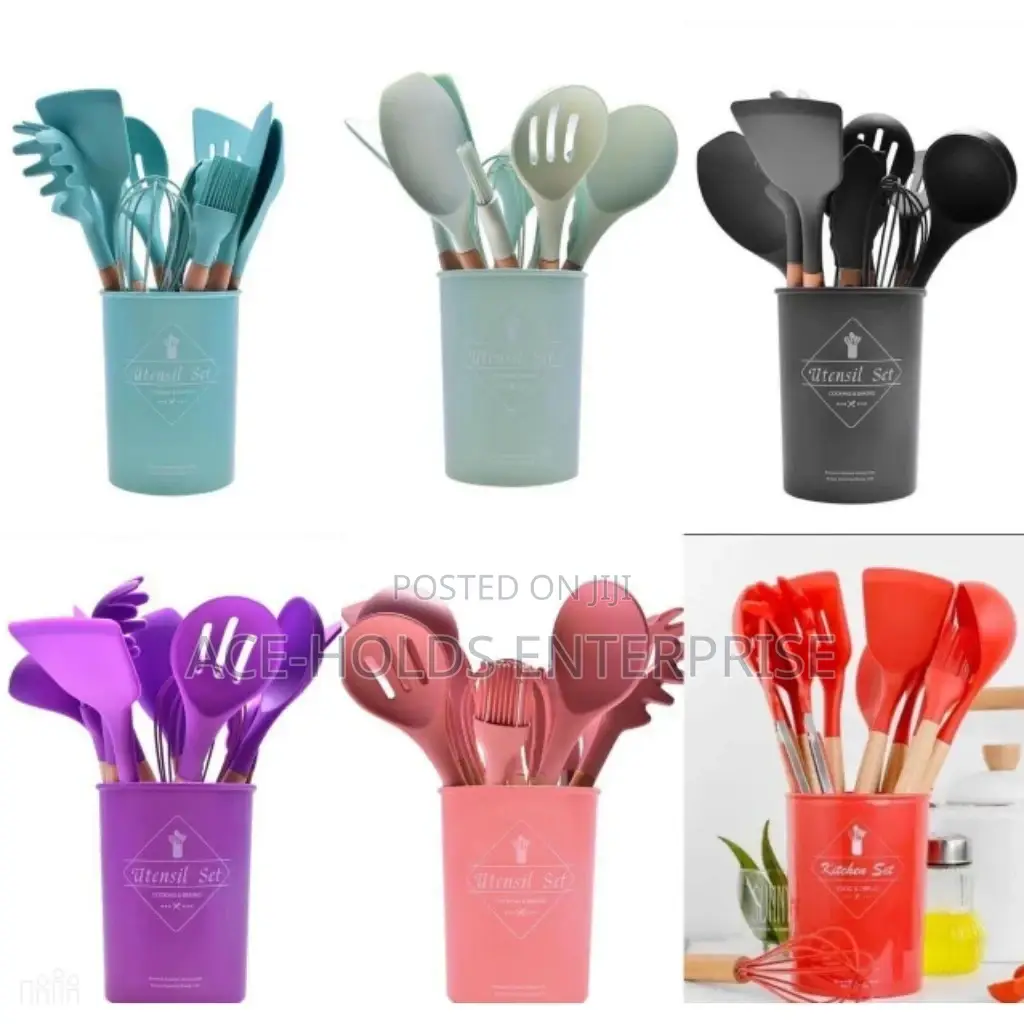 10 Pieces Silicon Spoons.