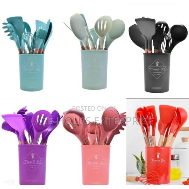 10 Pieces Silicon Spoons. - main view