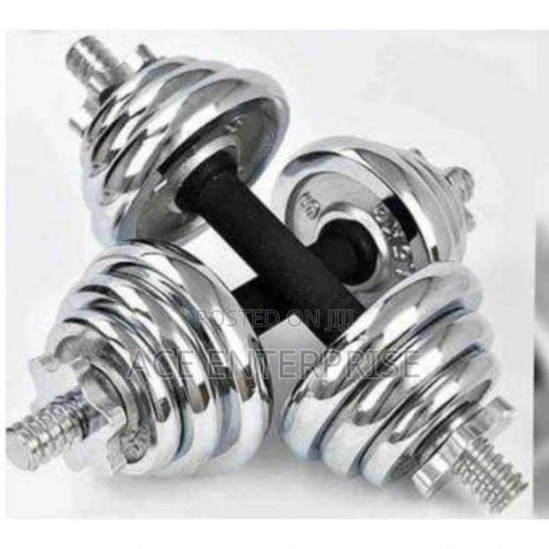 Chrome Dumbbells 20 Kgs - main view