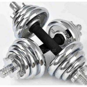 10kgs Chrome Dumbbells Set - thumbnail 2
