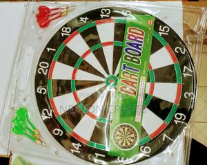 Double Sided Dart Board Game With 6 Darts - thumbnail 2