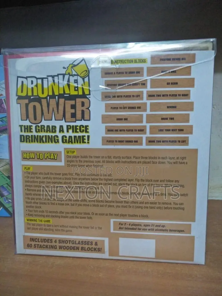 Drunken Tower Game Jenga