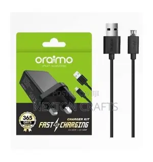 Oraimo 2A Fast Charging Wall Charger With Micro USB Cable