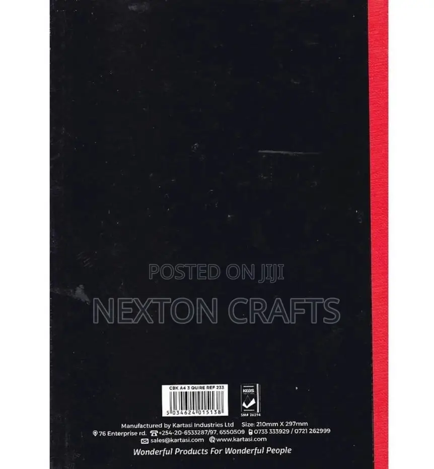 Counter Book A4 3 Quire