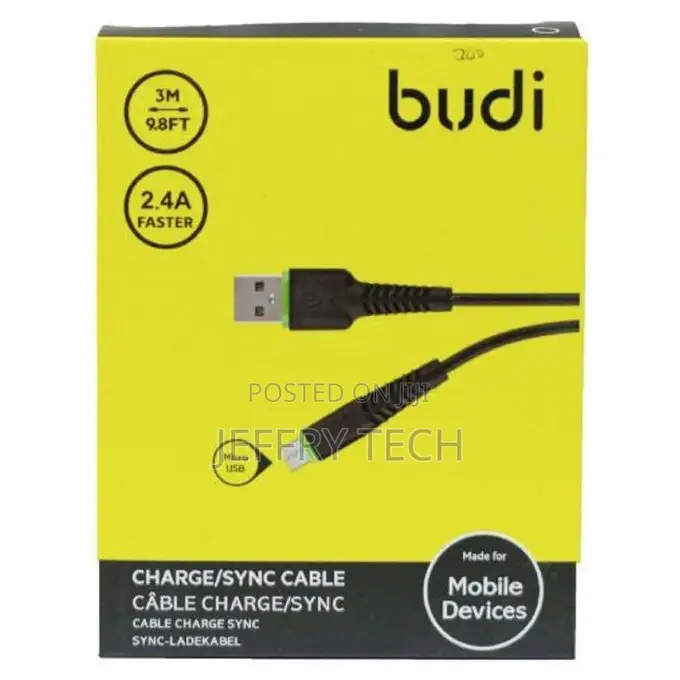 Aluminium Shell Charge/Sync Cable 3M