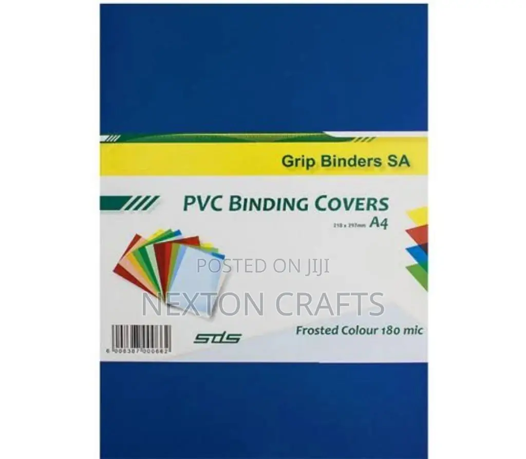 PVC Binding Covers + Back Covers- A4 (100 Pieces Each)