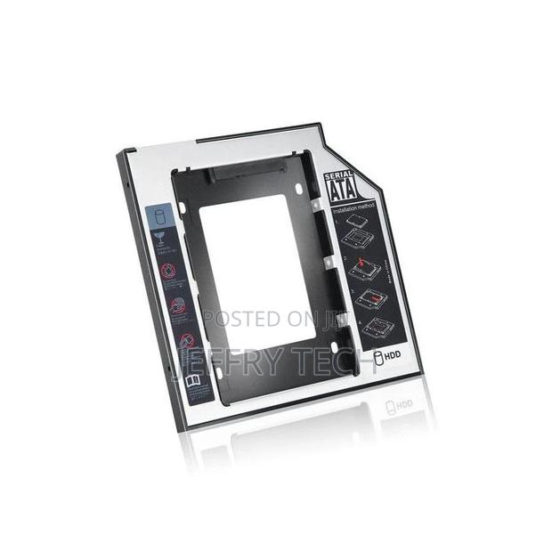 9.5mm Universal SATA 2nd HDD SSD Hard Drive Caddy For CD/DVD