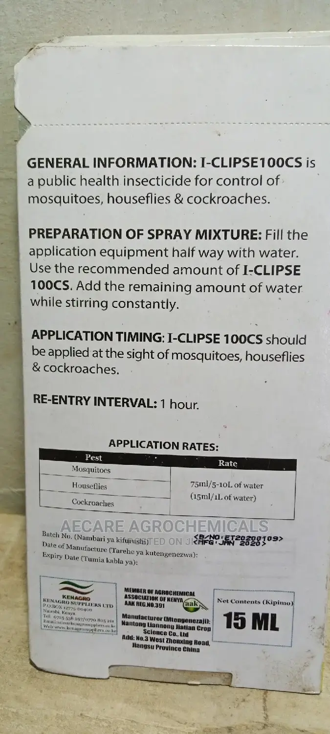 I-Clipse Pesticide 100cs 15ml