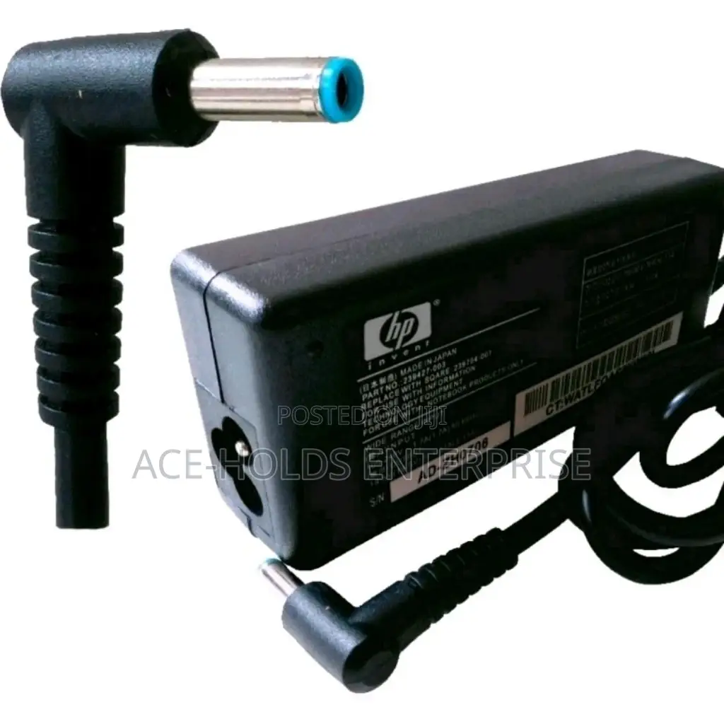 Hp Laptop Blue Pin Charger Adapter