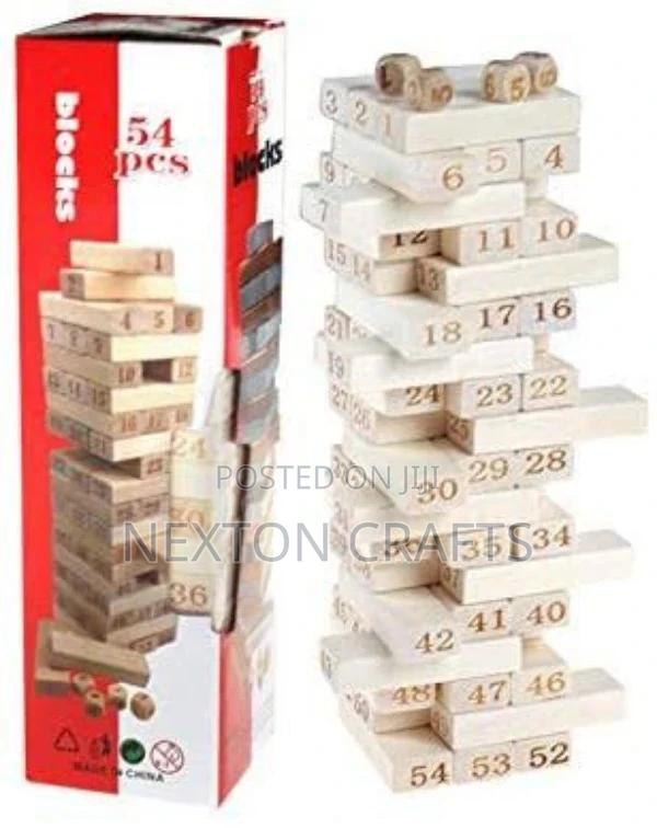 Wooden Jenga Block Game - main view