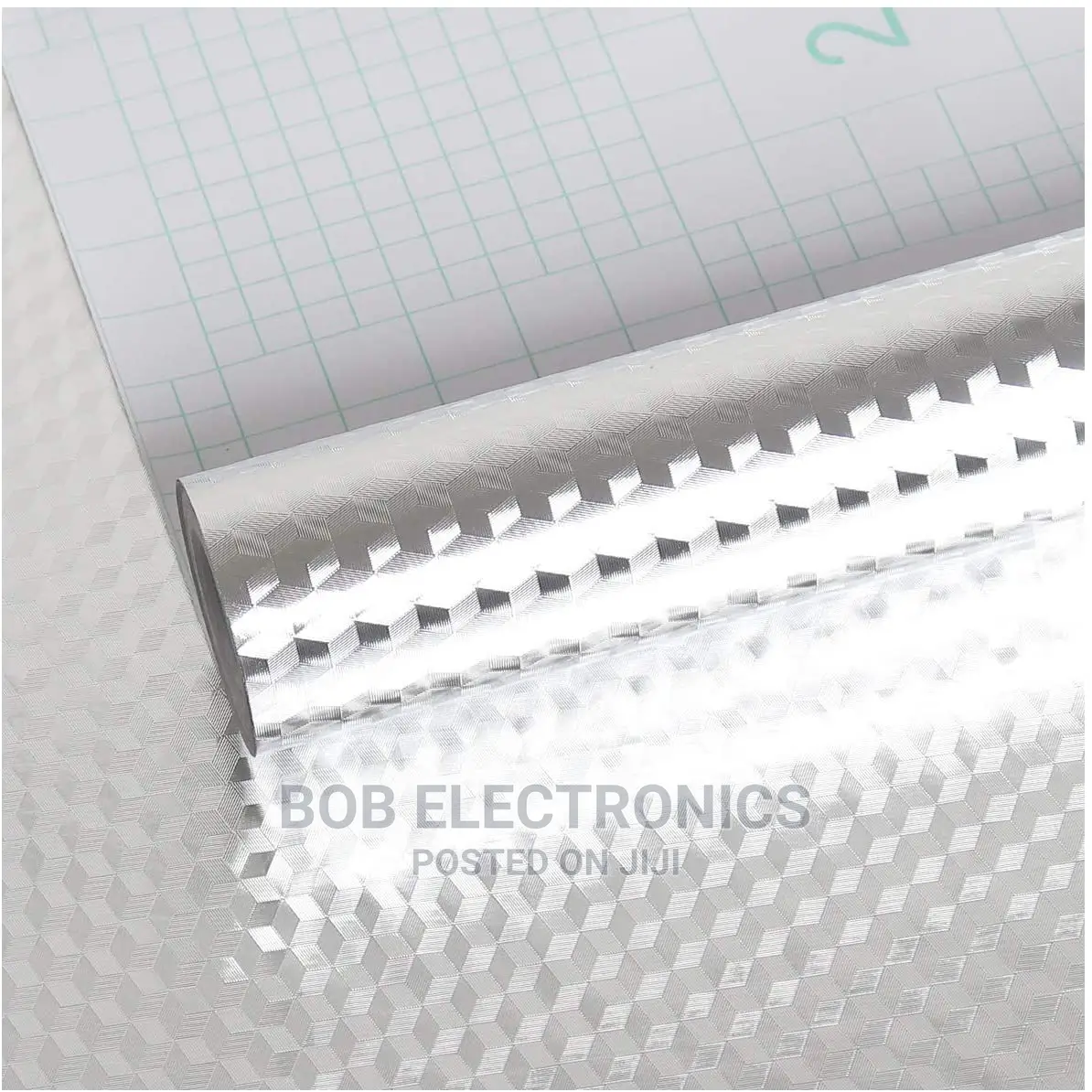 Adhesive Aluminium Kitchen Contact Paper Silver