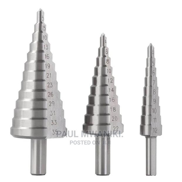 3 Pc HSS Step Drill Bits Set. - main view