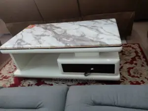 Pure Marble Coffee Table With Drawers