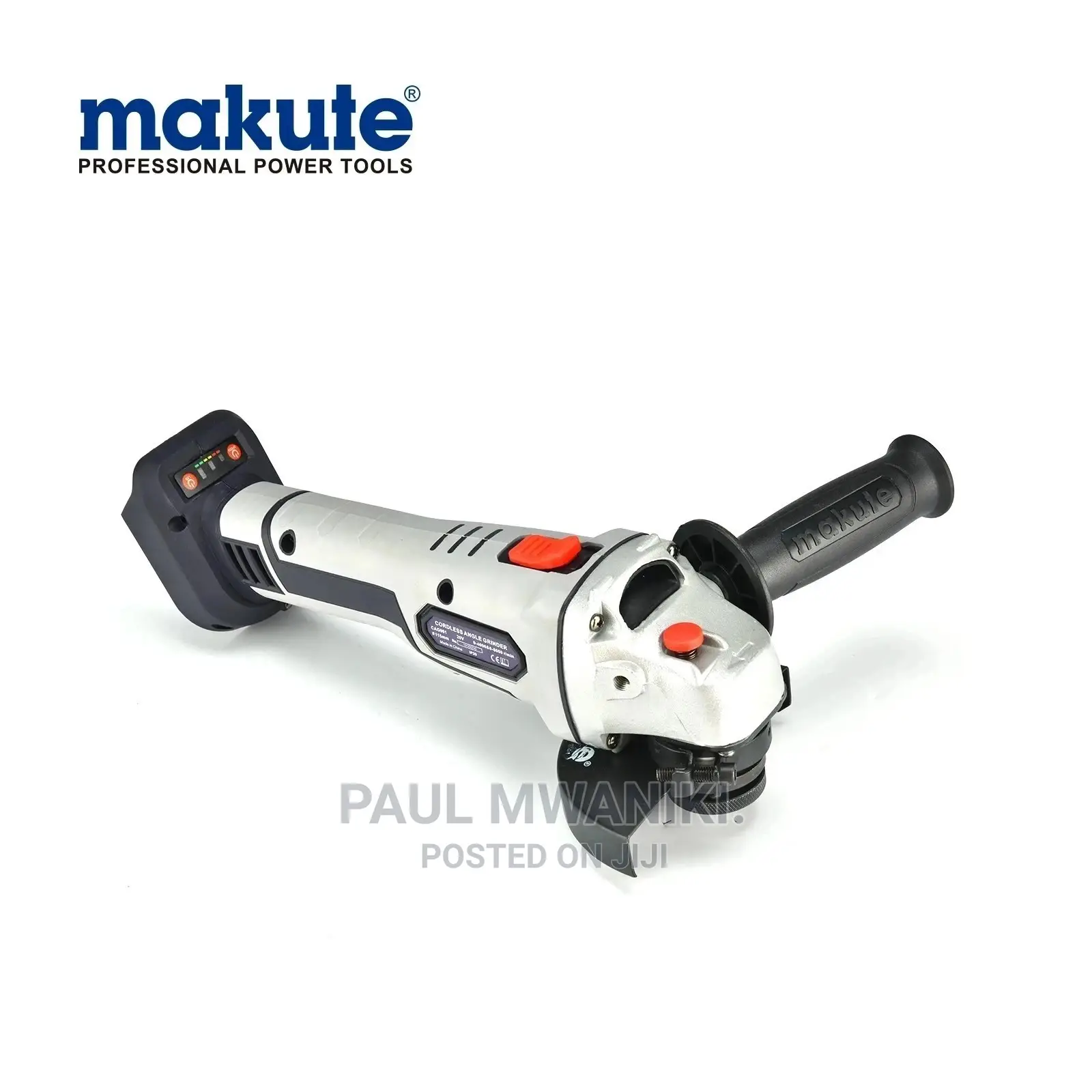 20V Cordless Angle Grinder- Brushless Motor.