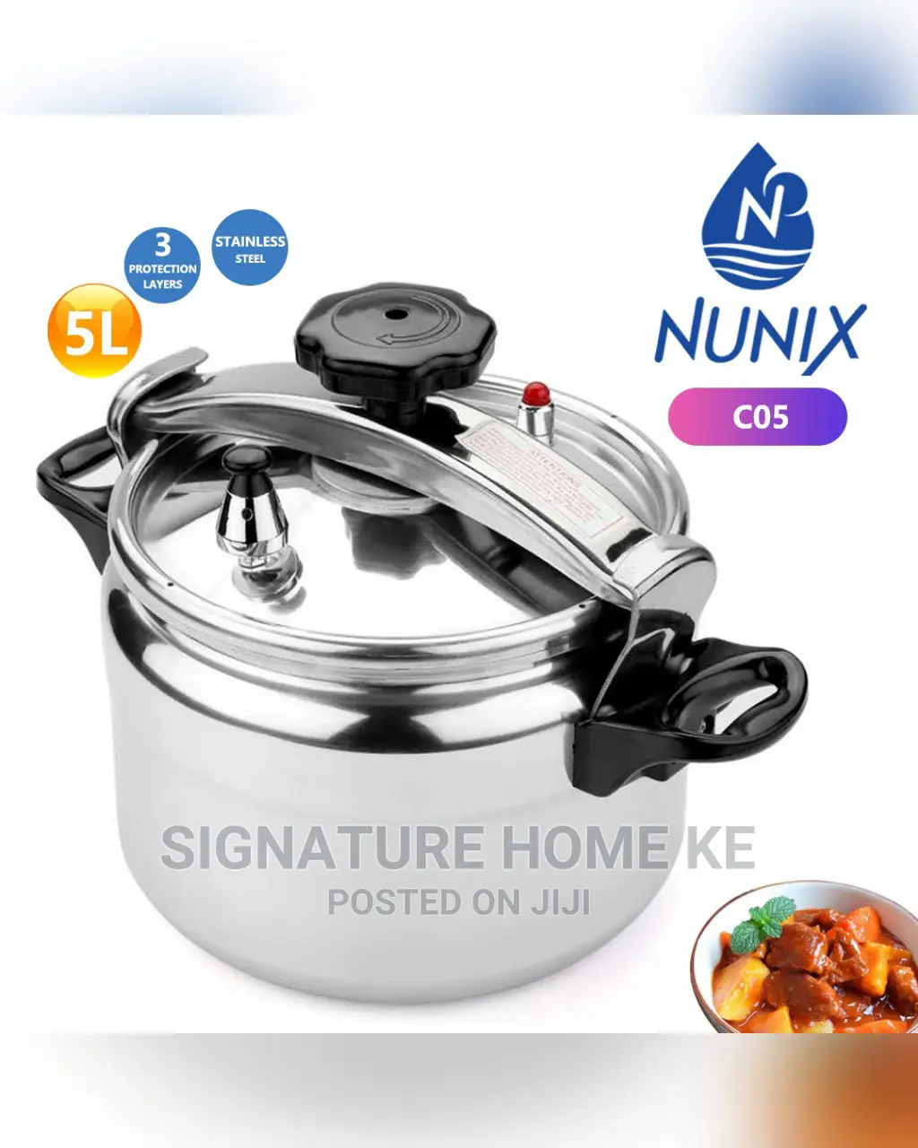 5l Nunix Pressure Cooker