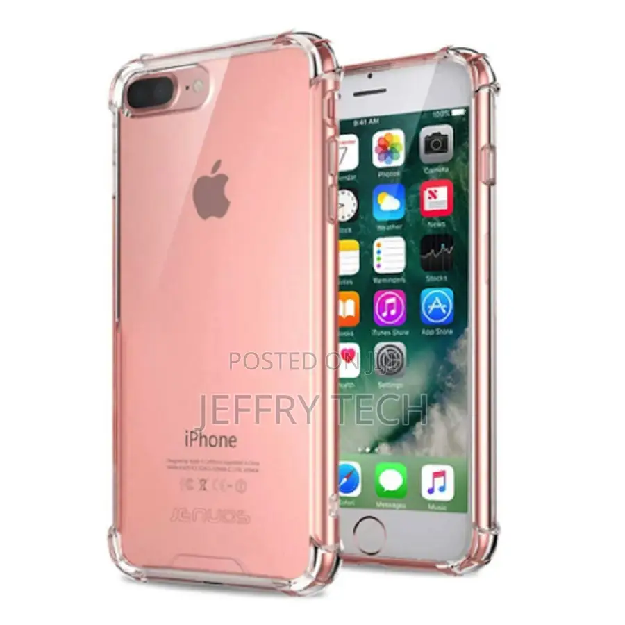 Shockproof TPU Gel Cover for iPhone 8 - Clear