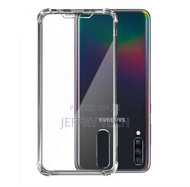 Shockproof TPU Gel Cover Samsung A70 - Clear - thumbnail 3