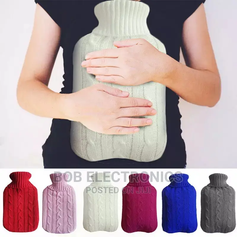 Silicon Hot Water Bottle With Knitted Cover