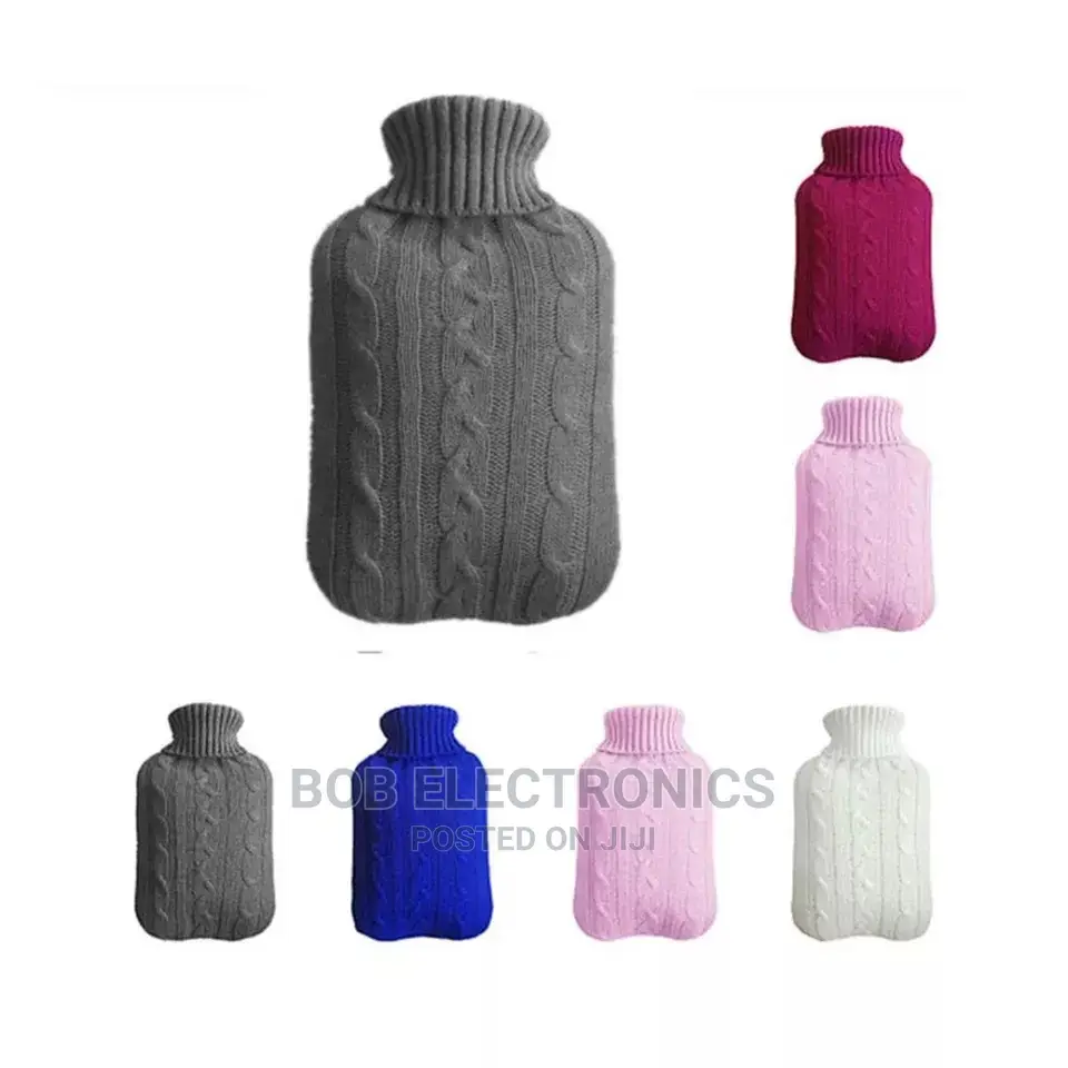 Silicon Hot Water Bottle With Knitted Cover
