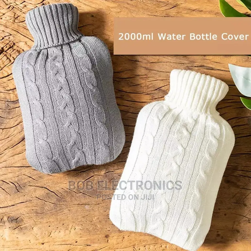 Silicon Hot Water Bottle With Knitted Cover