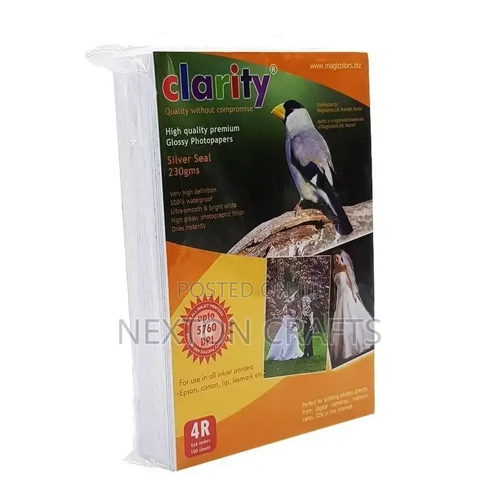 Top Quality Clarity 4R Photo Papers