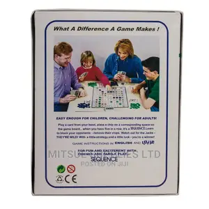 Card Board Sequence Game for Kids and Adults