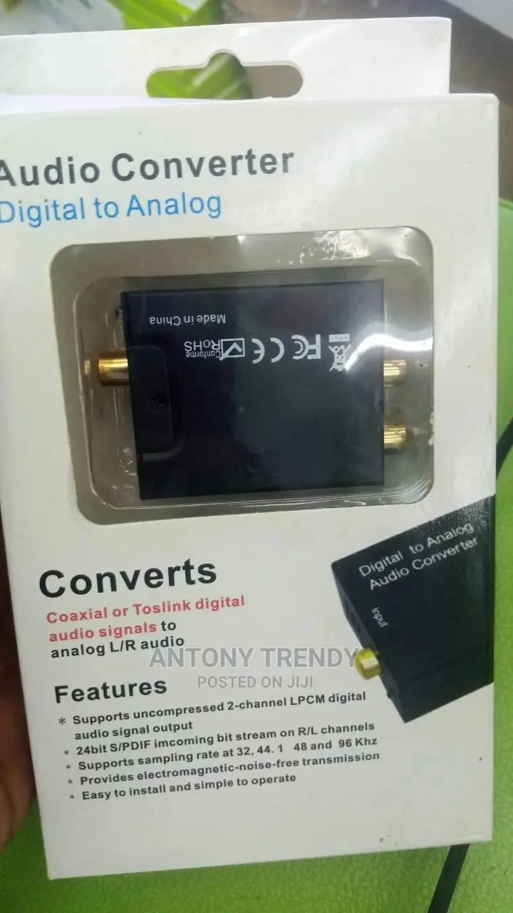 Digital to Analog Audio Converter-192khz Aluminum Optical To