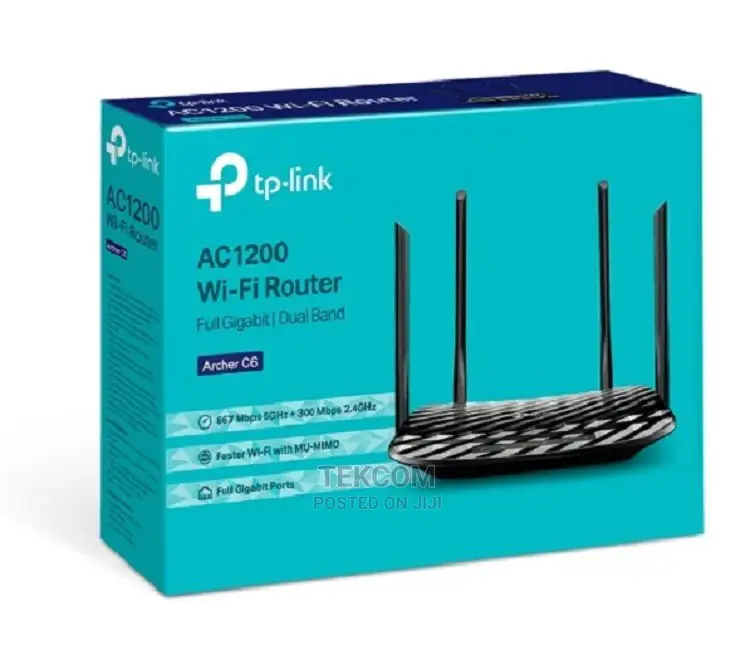 TP Link Archer C6 AC1200 Wireless MU-MIMO Gigabit Router