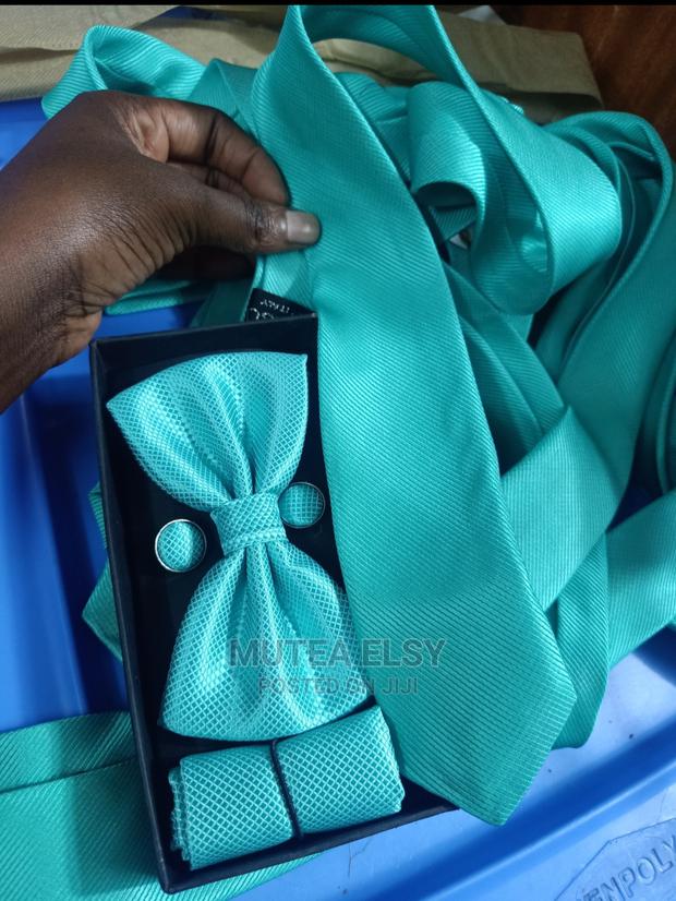 Mint Green Bowtie Tie Sets - main view