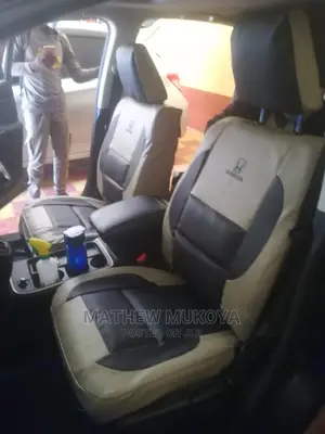 Black and Beige Blended Car Seat Covers