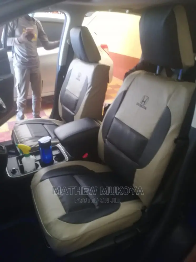 Black and Beige Blended Car Seat Covers